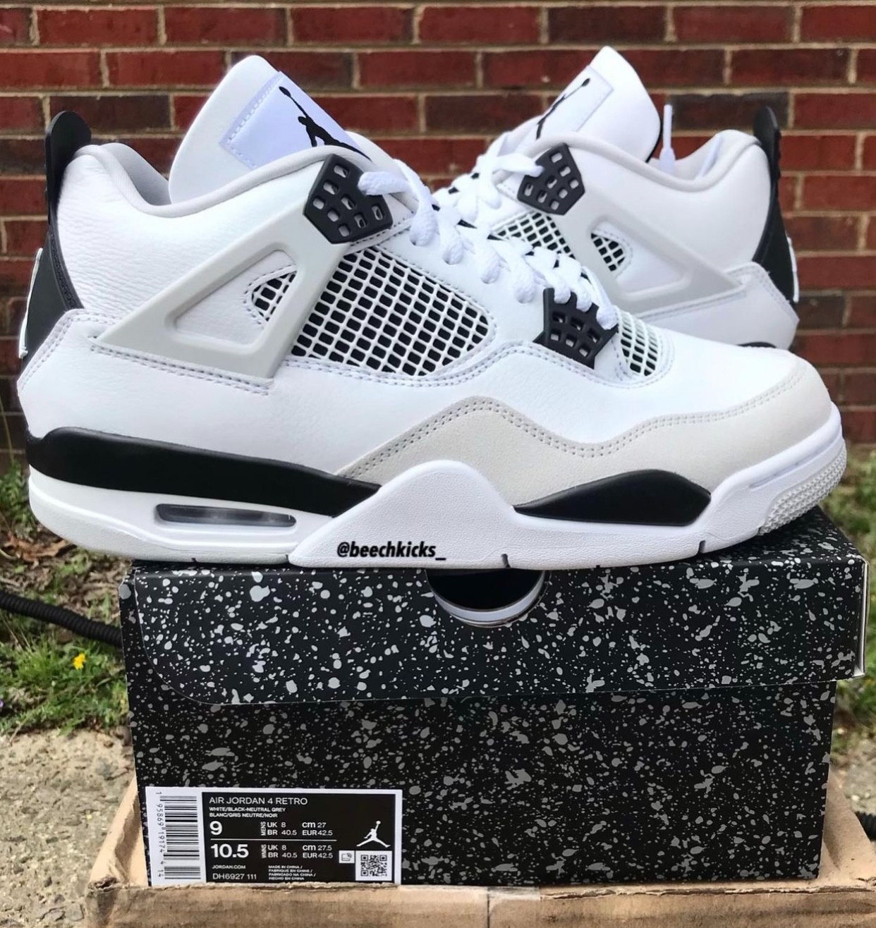 Air Jordan 4,AJ,AJ4,Military B  最新实物曝光！都在等的「小白水泥」AJ4 六月发售！