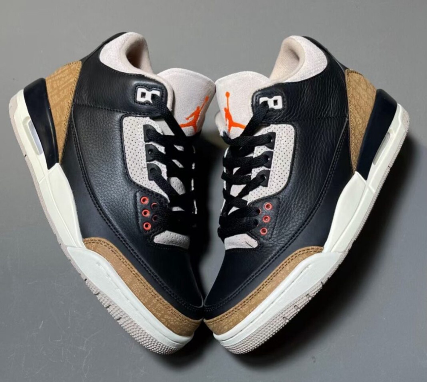 Nike,Air Jordan 3,Desert Eleph  神似「黑水泥」！全新配色 AJ 3 实物图曝光！