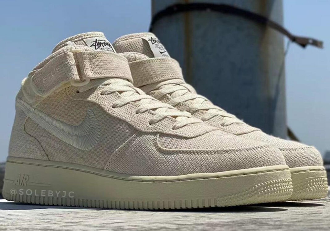 Stüssy,Nike,Air Force 1 Mid,Fo  上次市价 3000！Stüssy 全新「富婆快乐鞋」实物曝光！