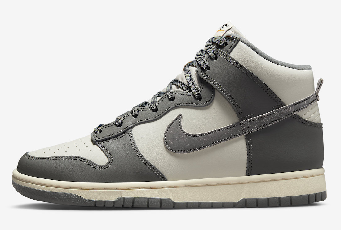 Nike,Dunk High,DM0582-001  皲裂脱落 Swoosh 极致做旧！全新 Vibe 风 Dunk 有点好看！