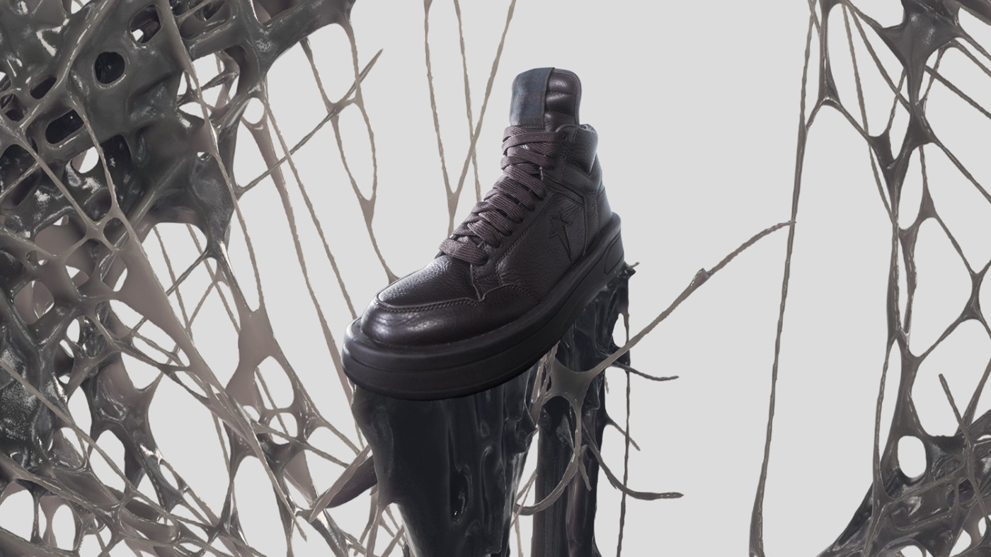 Rick Owens,Converse,发售  上次市价破 2K！RO x 匡威又来了！高街纯色设计太帅了！