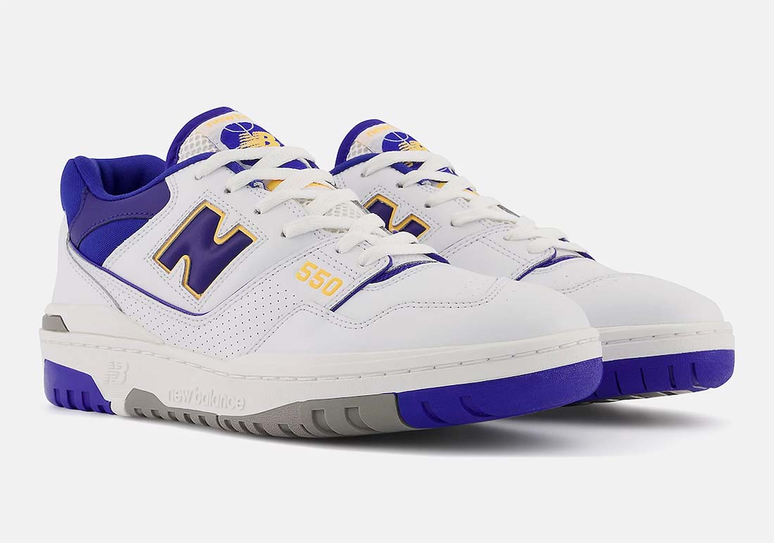 New Balance,550,BB550WTO,BB550  湖人球迷绝对忍不了！全新 NB 550 「紫金湖人」套装官图曝光！