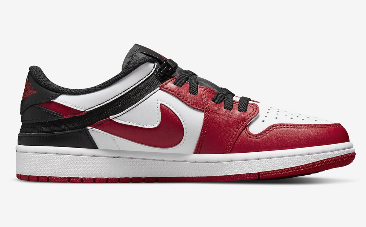 Nike,Air Jordan 1 Low FlyEase,  经典「芝加哥」配色回归！不过这次是「黑脚跟」！