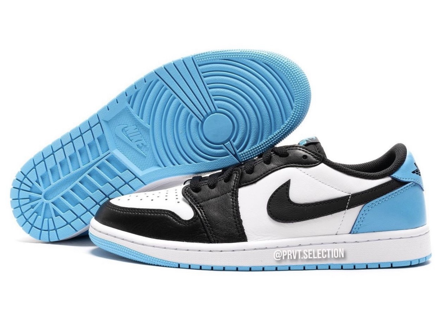 Nike,Air Jordan 1 Low,UNC,CZ07  北卡蓝 + 黑脚趾！全新 AJ1 实物有点帅！
