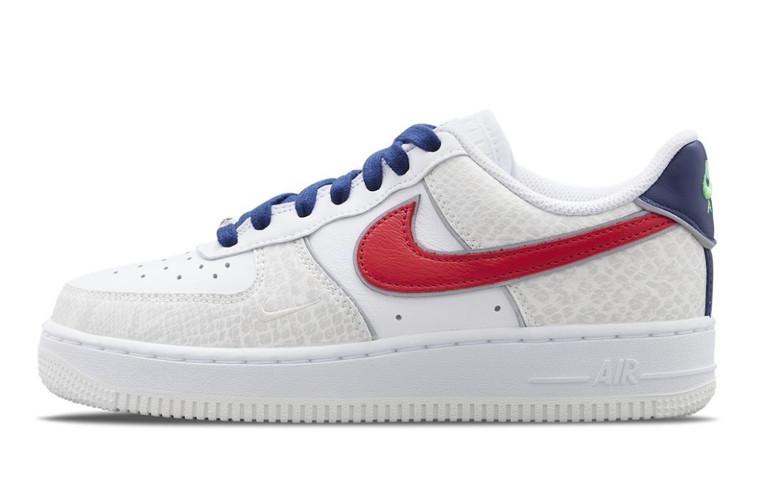 Nike,Air Force 1 ’07 LX,Just D  「蛇纹」AF1 官图曝光！金色鞋带扣超亮眼！