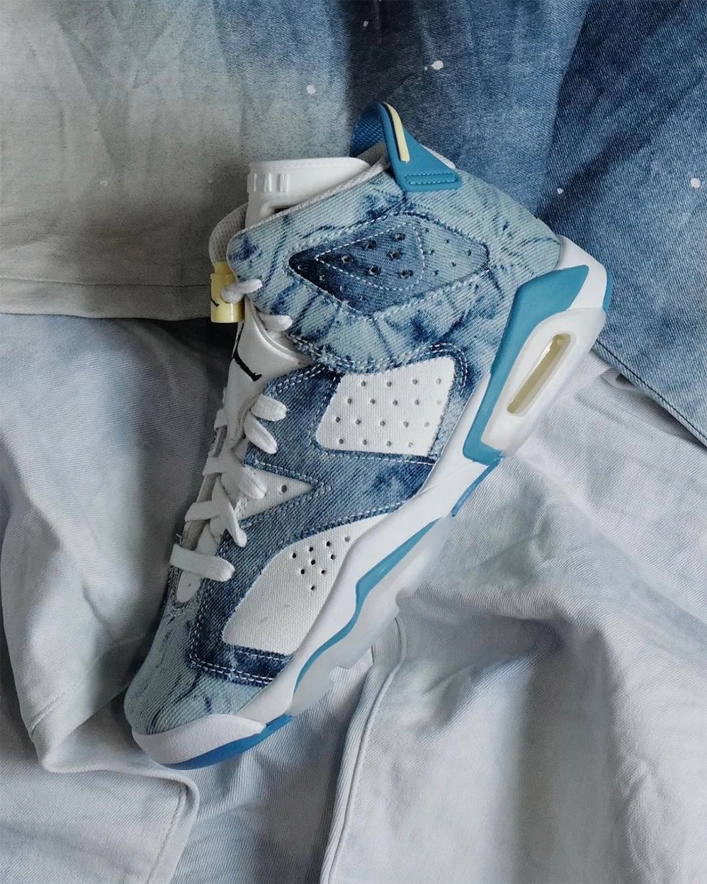 Air Jordan 6,Acid Wash Denim  「丹宁」AJ6 刚刚上架！网友：确定不是 Levis 联名？