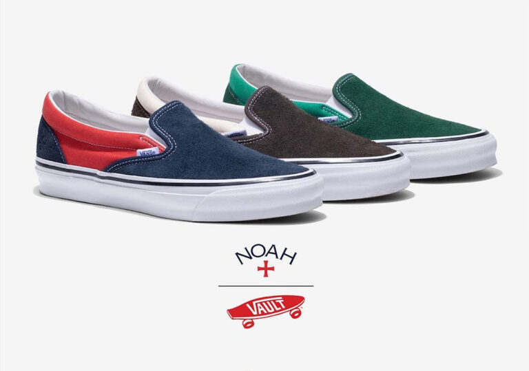 NOAH,Vans,Vault,Slip-On LX  高规格拼接鞋面！全新 NOAH x Vans 联名刚刚发售！