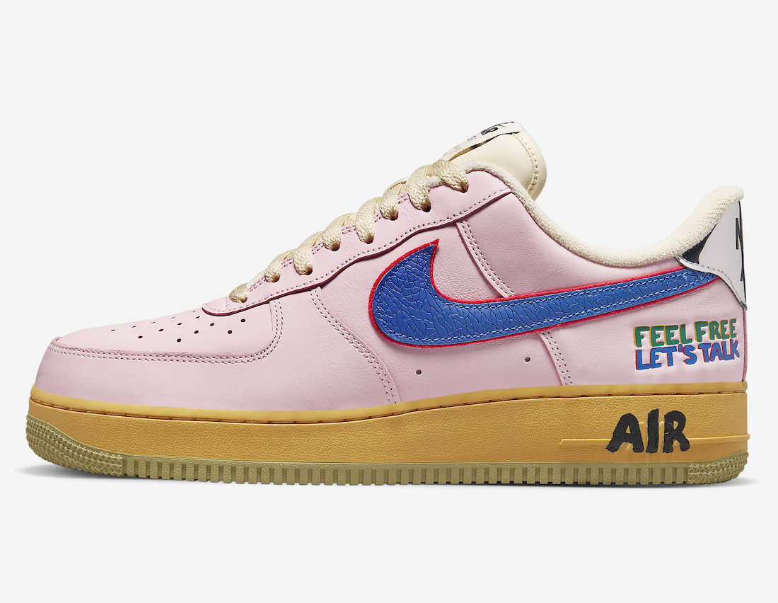 Nike,AF1,Air Force 1,DX2667-60  Virgil 式的涂鸦设计！这双 AF1 新品真把流行元素玩透了！