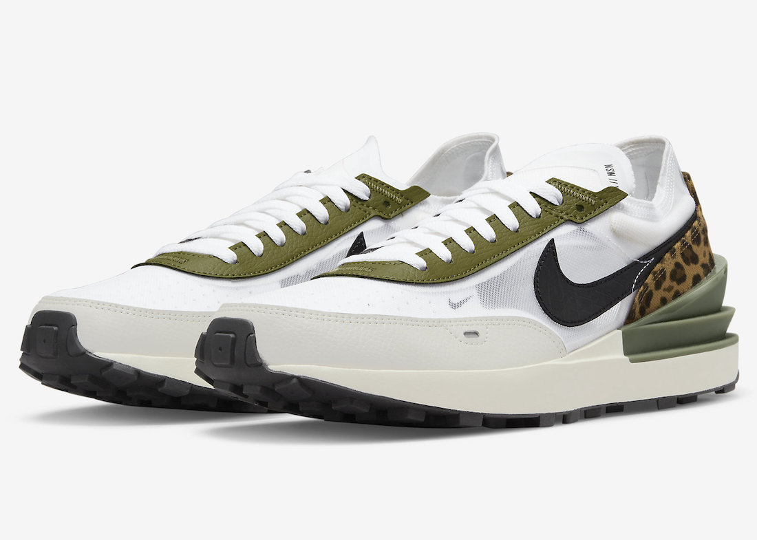 Nike,Waffle One,Safari,DX8974-  超狂野的丛林配色！全新「小 sacai」Waffle One 官图曝光！