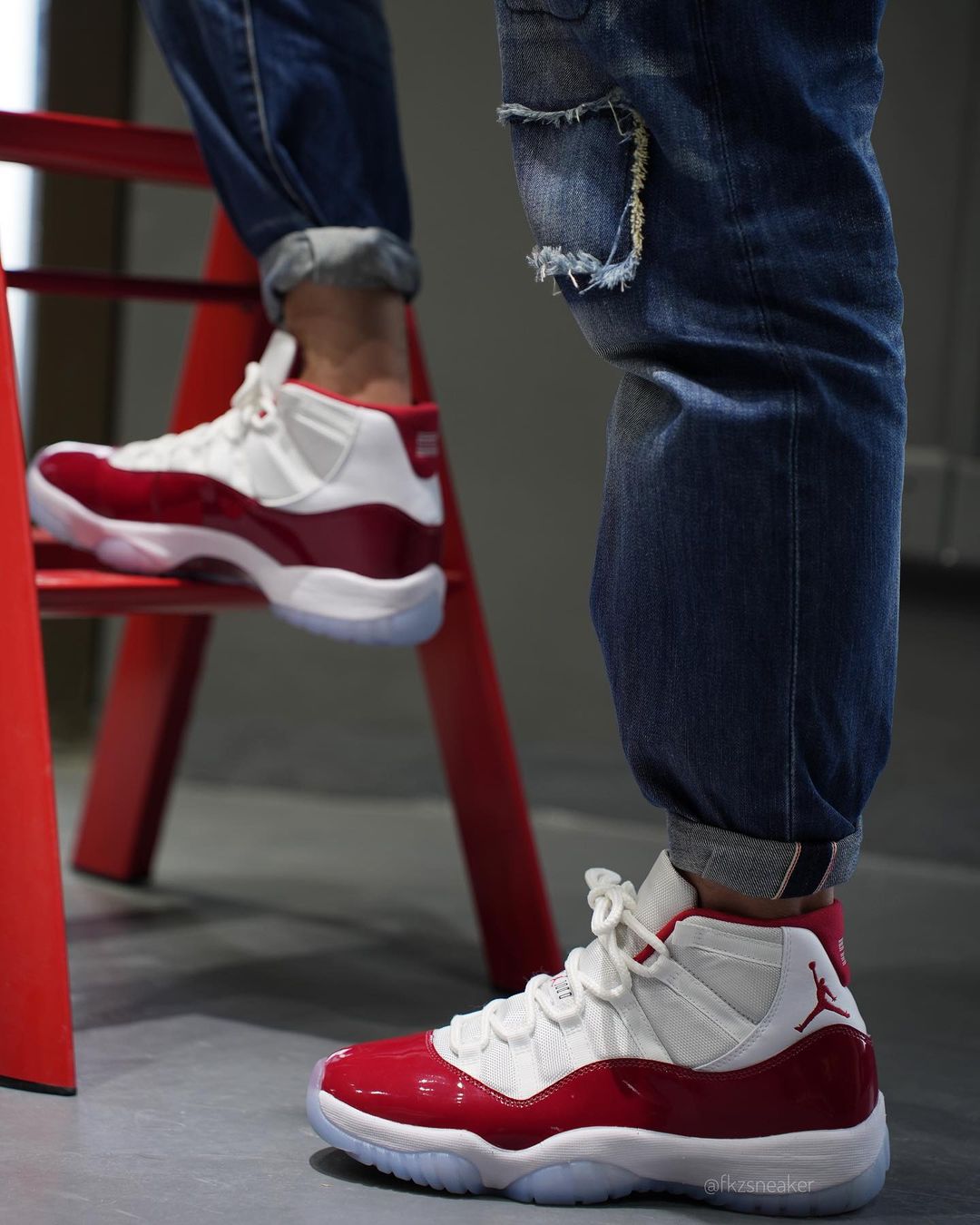 Air Jordan 11,AJ,AJ11,Cherry,C  年底「樱桃」AJ11 怎么穿好看？上脚效果首次曝光！