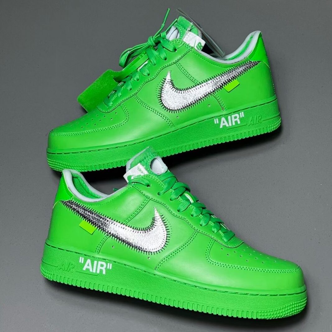OW,OFF-WHITE,Nike,Air Force 1  今年天价鞋 +1！「绿色艺术馆」OW x AF1 即将发售！