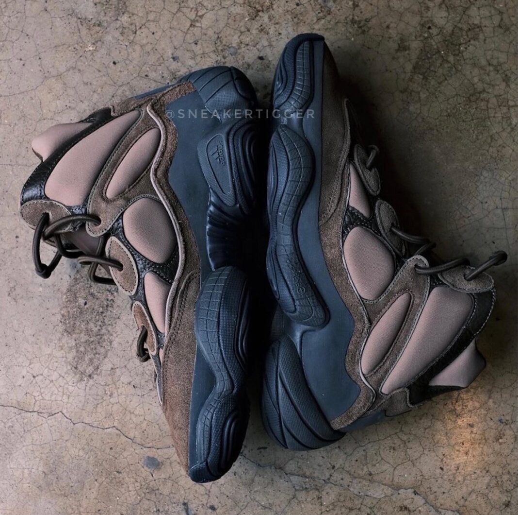 adidas,Yeezy 500 High,Brown  最适合冬天穿的 Yeezy 500！上脚效果你给几分？
