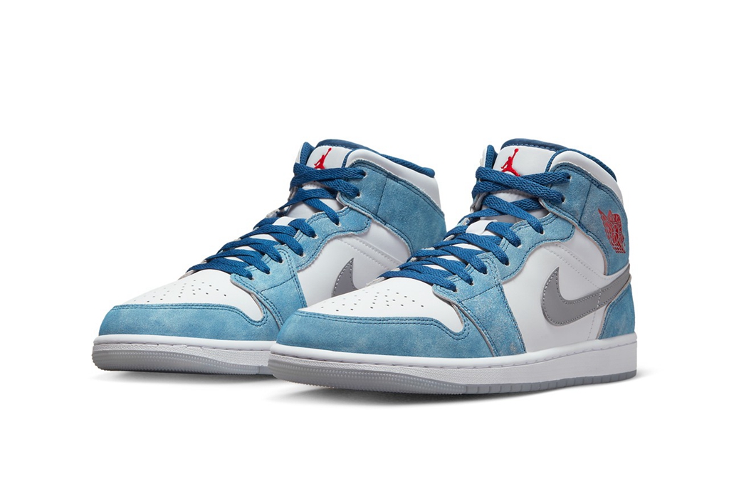 Air Jordan 1 Mid,DN3706-401  水洗蓝 AJ1 官图曝光！发售信息有了！
