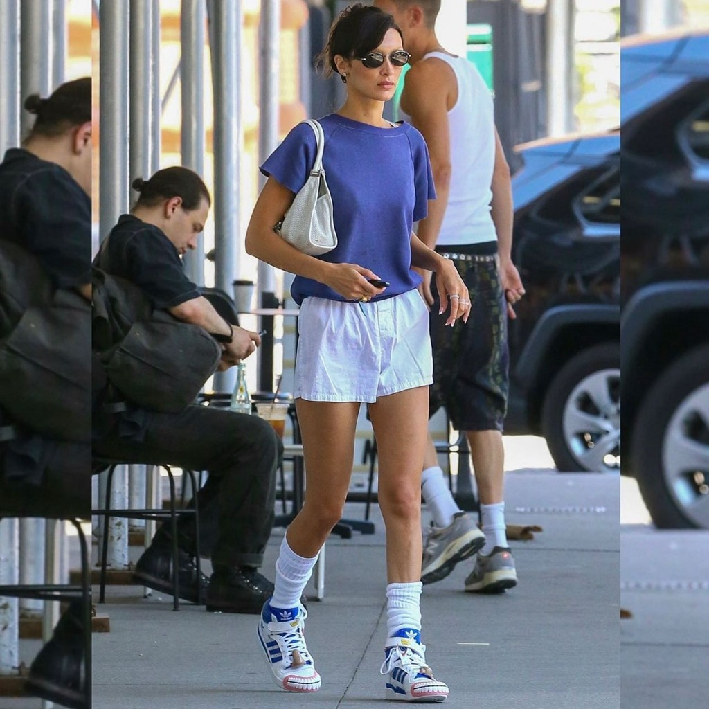 Kerwin Frost,Bella Hadid,adida  性感超模上脚阿迪「马脸鞋」！网友：也就她能拯救了…