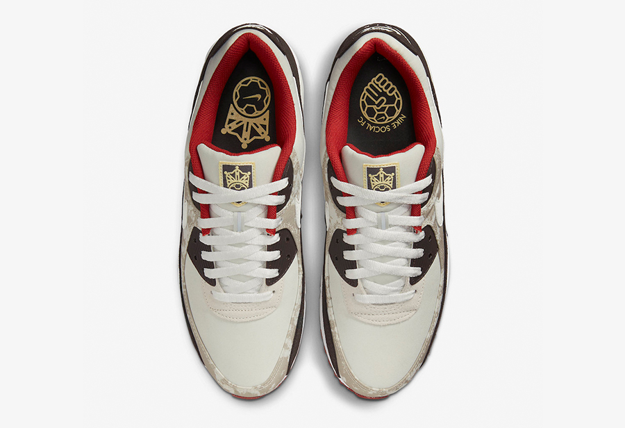 Nike,Air Max 90,DX3576-001,Soc  独特「足球俱乐部」主题！堪比联名的全新 Air Max 90 曝光！