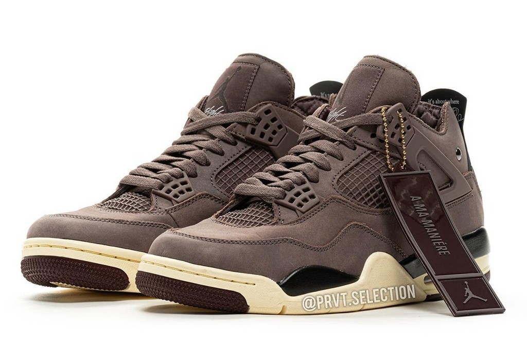 A Ma Maniére,Air Jordan 4,DV67  鞋面颜色变了？AMM x AJ4 完整实物终于曝光！