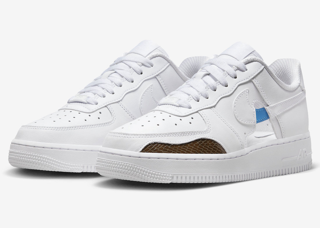 Nike,Air Force 1,FB1906-100  Nike 官方整活！这样的「破坏版」 AF1 之前真没见过！