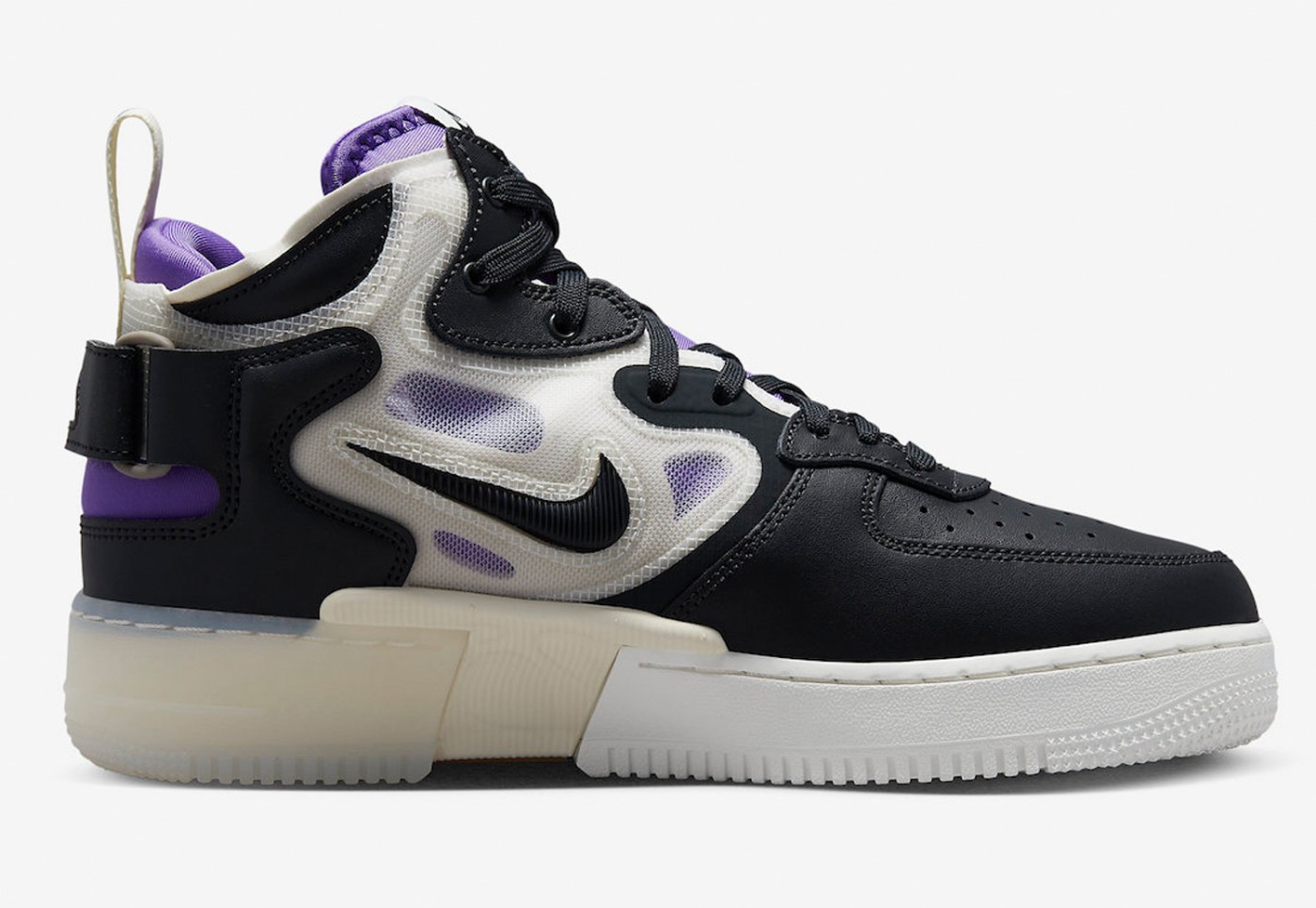 Nike,Air Force 1 Mid React,DQ1  复古造型 + 舒适脚感！这双 Air Force 1 中底有惊喜！
