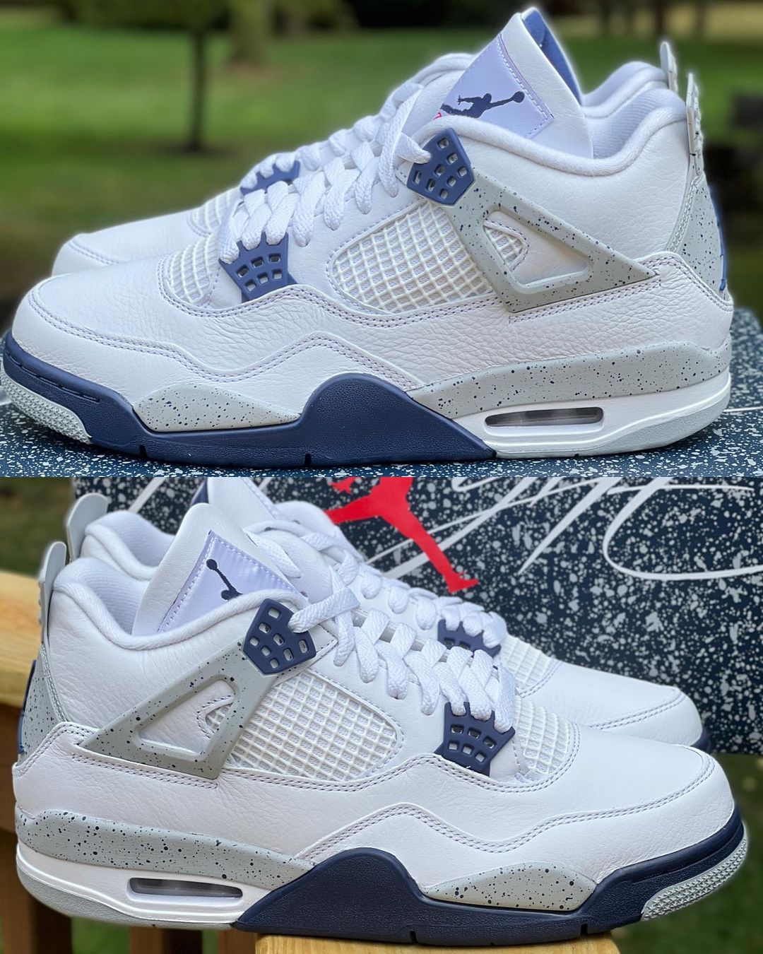 AJ,Air Jordan 4,Midnight Navy,  「午夜蓝」AJ4 完整实物曝光！鞋盒规格不一般！