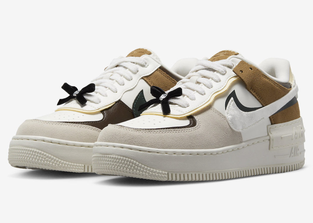 Nike,Air Force 1 Shadow,FB1857  蝴蝶结设计少女心爆棚！全新 Air Force 1 官图来了！