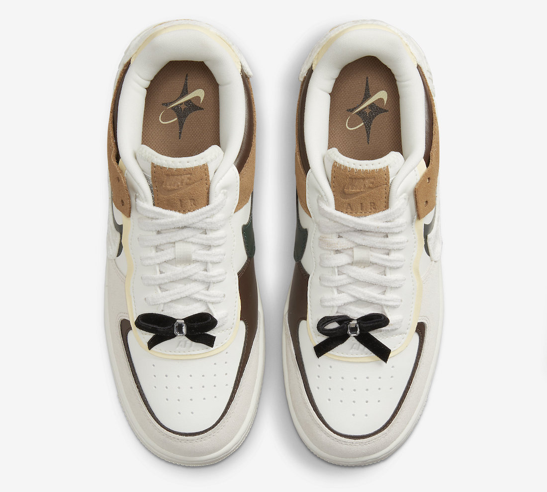 Nike,Air Force 1 Shadow,FB1857  蝴蝶结设计少女心爆棚！全新 Air Force 1 官图来了！