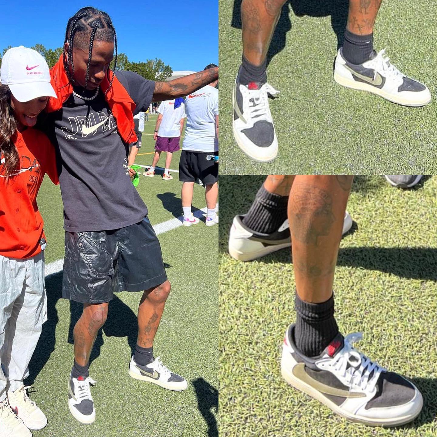 Travis Scott,Air Jordan 1,明星  Travis Scott 上脚倒钩 4.0！网友：凭什么市售只有女鞋？