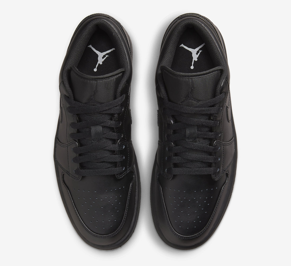 Air Jordan 1 Low,Triple Black,  「黑武士」回归！全新 Air Jordan 1 Low 官图曝光！