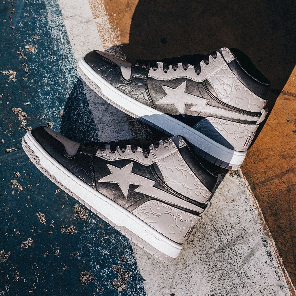 BAPE COURT STA Hi  谁能拒绝「影子灰」呢？全新 BAPE COURT STA Hi 美图释出！