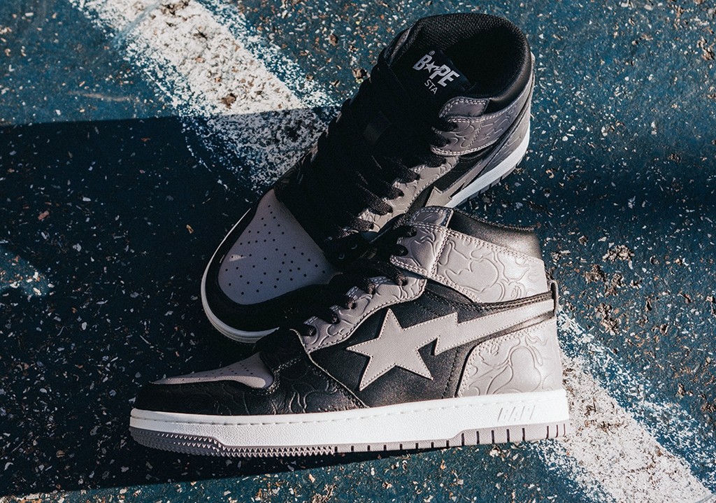 BAPE COURT STA Hi  谁能拒绝「影子灰」呢？全新 BAPE COURT STA Hi 美图释出！
