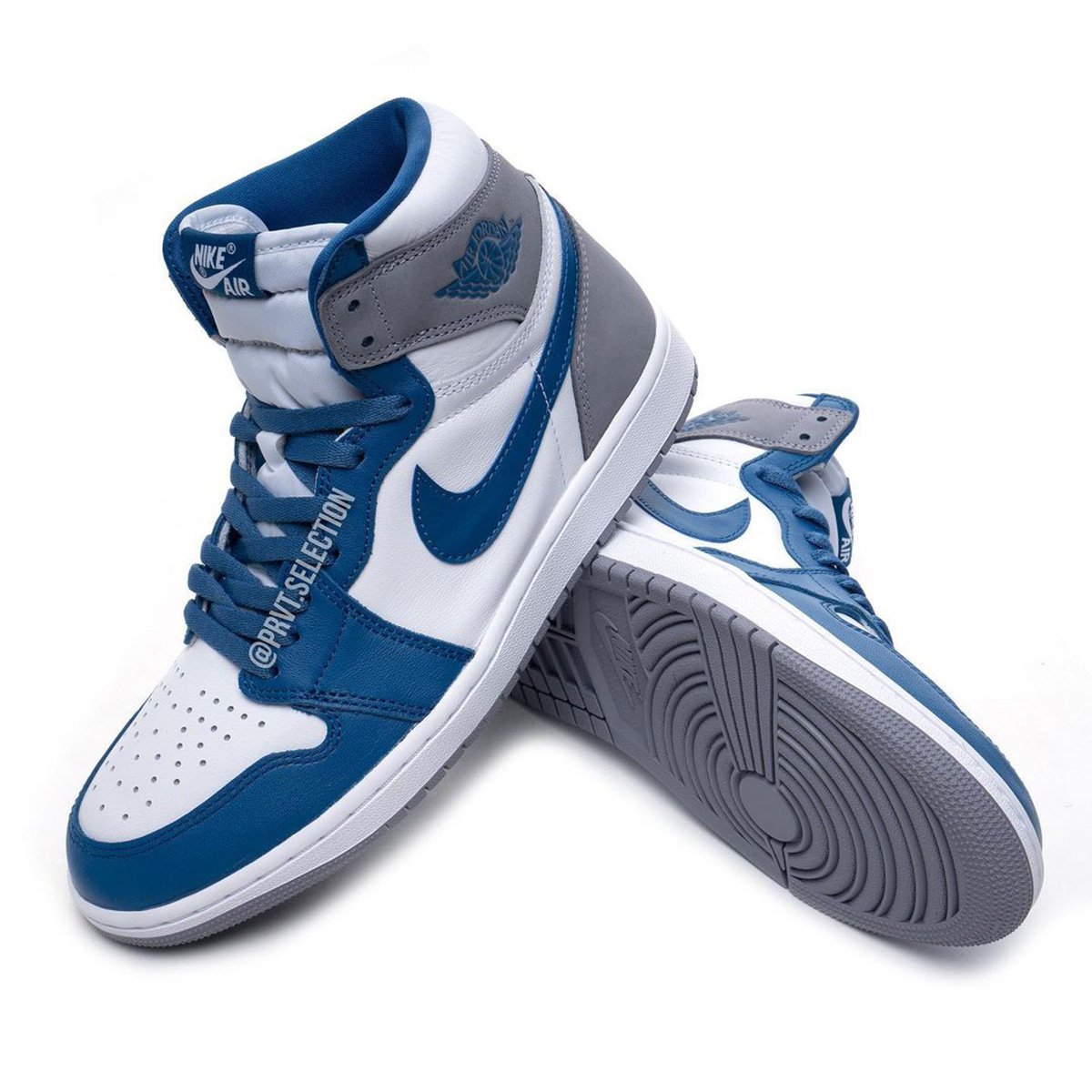Air Jordan 1,AJ,AJ1,True Blue,  三十五周年纪念款！「真蓝」Air Jordan 1 完整实物曝光！