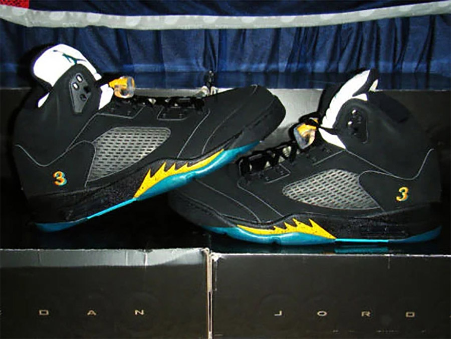 DD0587-047,AJ5,Air Jordan 5,PE DD0587-047 又一个 PE 球员版 AJ 要市售了！这次是保罗的黄蜂配色！
