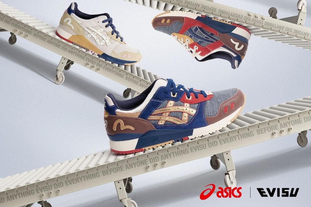 EVISU,ASICS,Gel-Lyte III,发售  苦等多年才出一次！罕见的 EVISU 联名鞋终于来了！