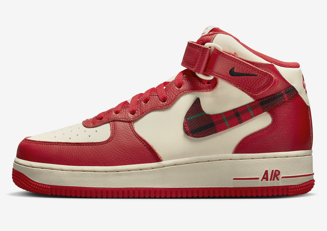 Nike,Air Force 1 Mid,Plaid,DV0  格纹勾子设计！全新 Air Force 1 官图曝光！