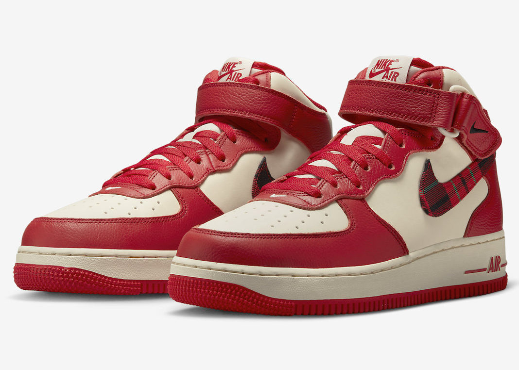 Nike,Air Force 1 Mid,Plaid,DV0  格纹勾子设计！全新 Air Force 1 官图曝光！