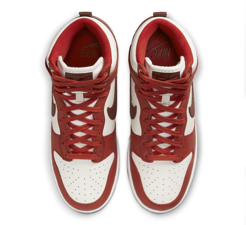 Nike,Dunk High,WMNS,Cinnabar,D  「大学红」配色要来了！全新 Nike Dunk Hi 下月发售！