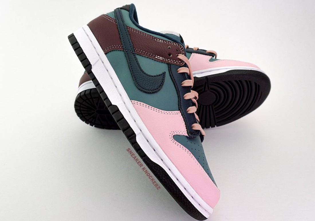 Nike,Dunk Low,Aqua Green  多种颜色拼接！全新 Nike Dunk Low 官图实物图曝光！