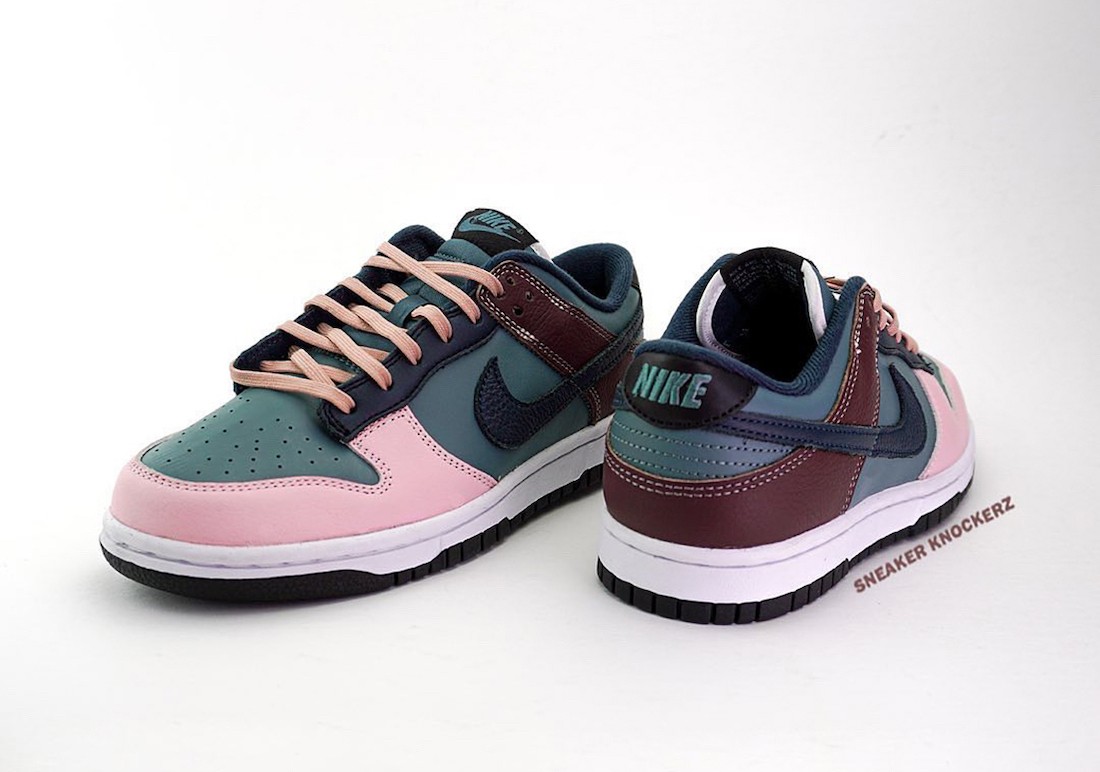 Nike,Dunk Low,Aqua Green  多种颜色拼接！全新 Nike Dunk Low 官图实物图曝光！