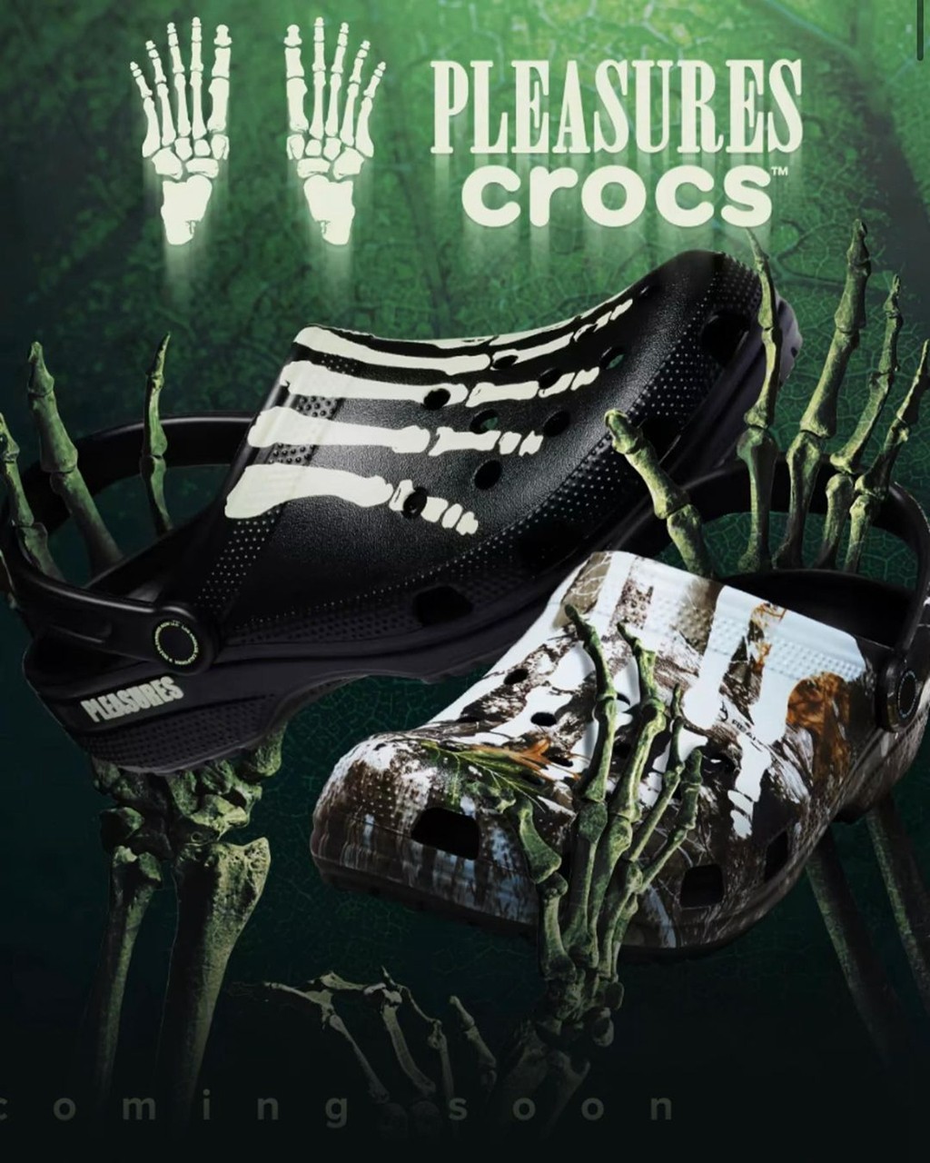 Crocs,万圣节,Clog  Crocs 万圣节系列来了！「骷髅洞洞鞋」首次曝光！