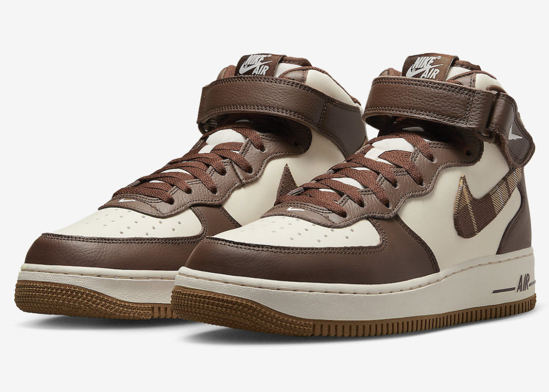 Nike,Air Force 1 Mid,Brown Pla  略带英伦风！「摩卡」AF1 颜值、质感不简单！