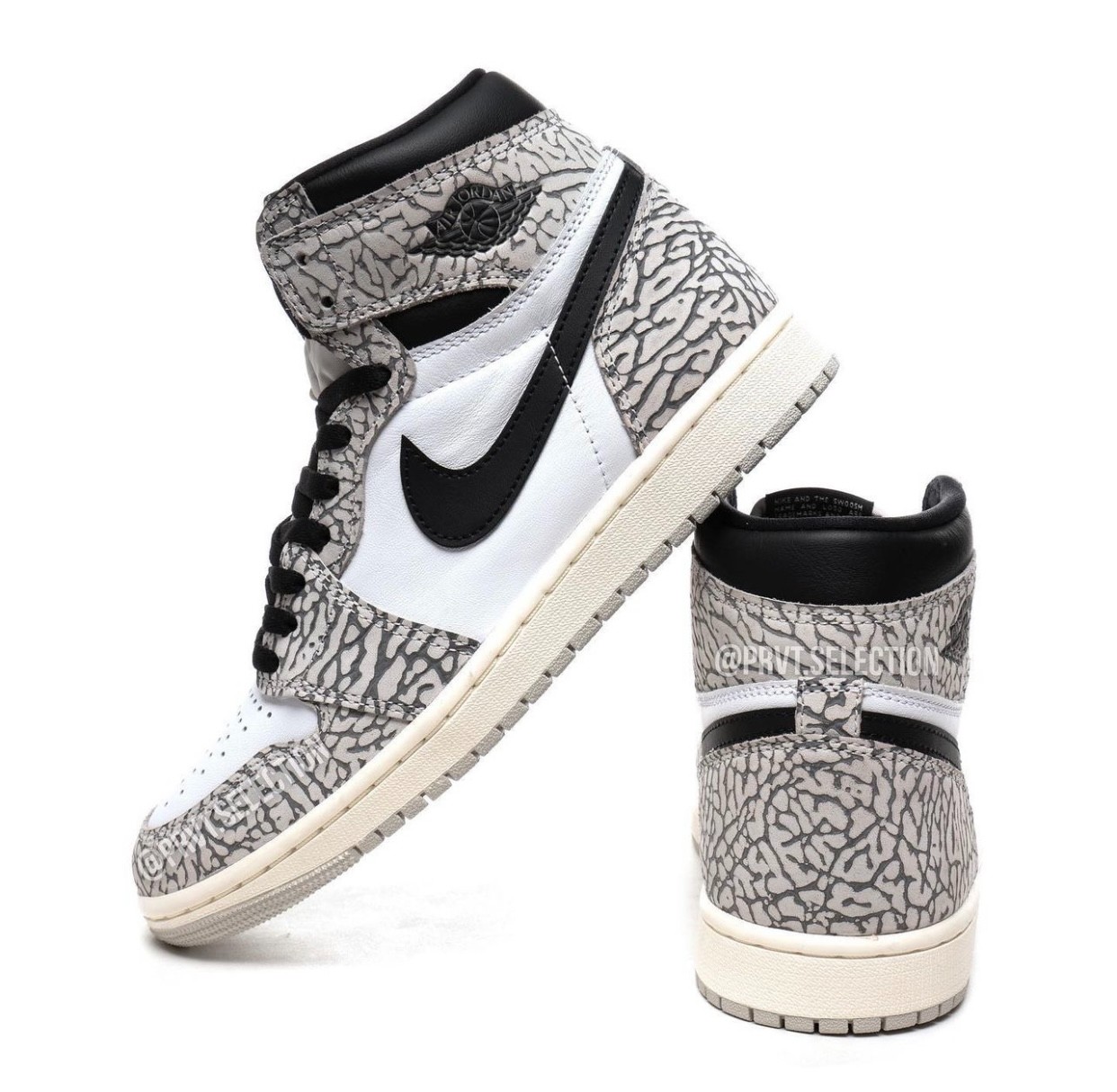 Air Jordan 1,AJ,AJ1,White Ceme  「白水泥」Air Jordan 1 最新实物释出！发售定档！