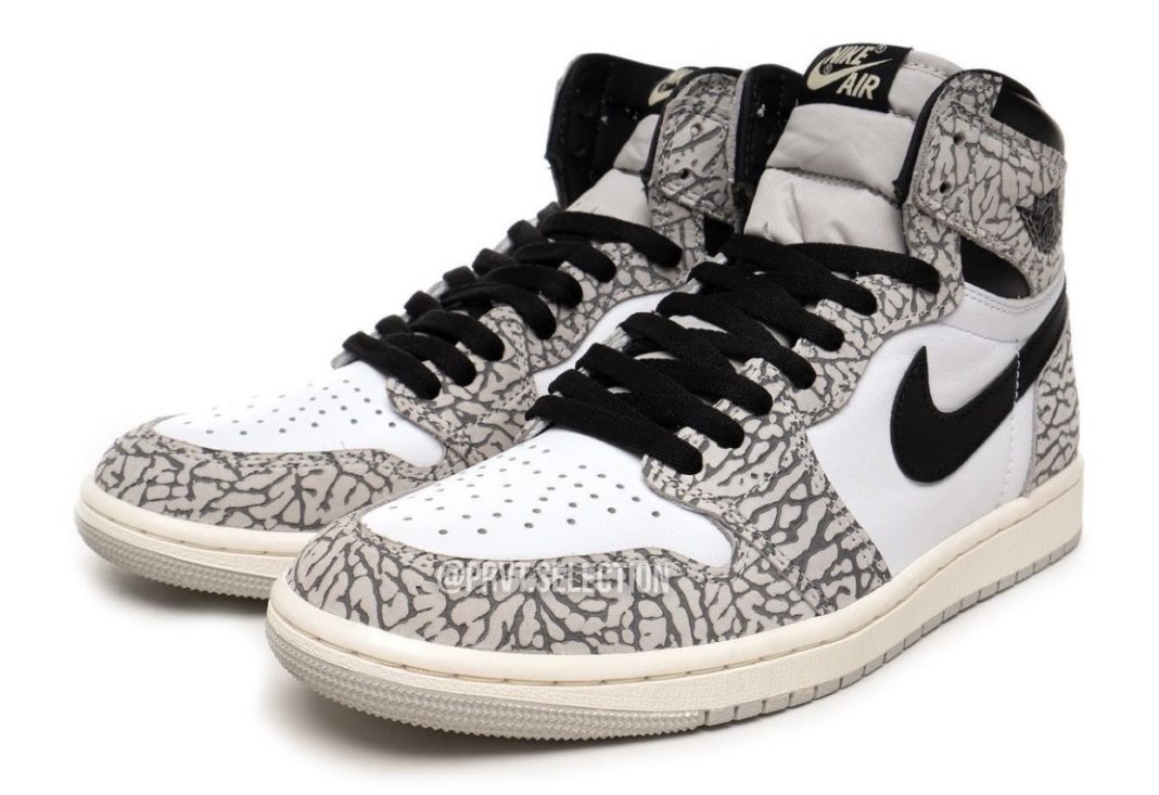 Air Jordan 1 High OG,White Cem  「白水泥」AJ1 发售日期曝光！网友：冲定了！