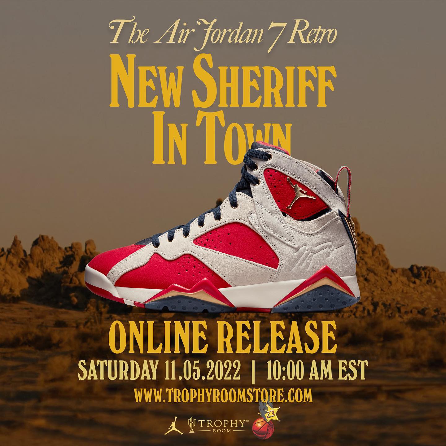 Trophy Room,Air Jordan 7,DM119  天价预警！Trophy Room x AJ 要线上发了！