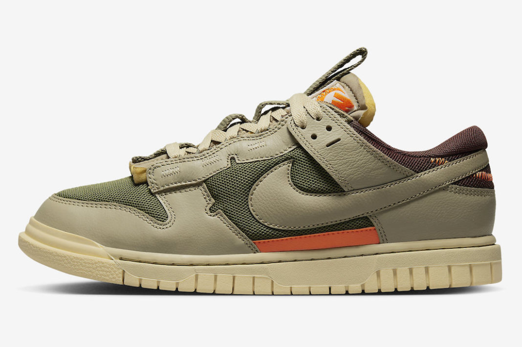 Nike,Dunk Low,Remastered,Olive  官图首次曝光！Dunk 新造型有 Sacai 内味儿！