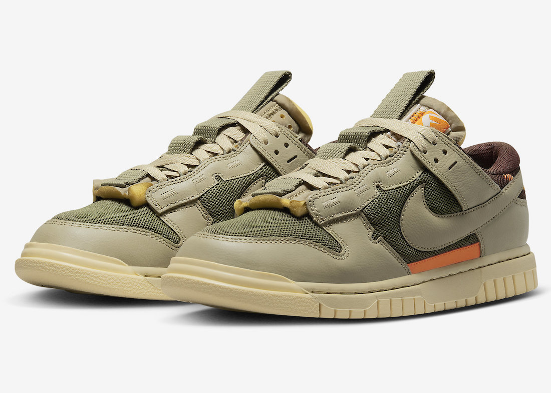 Nike,Dunk Low,Remastered,Olive  官图首次曝光！Dunk 新造型有 Sacai 内味儿！