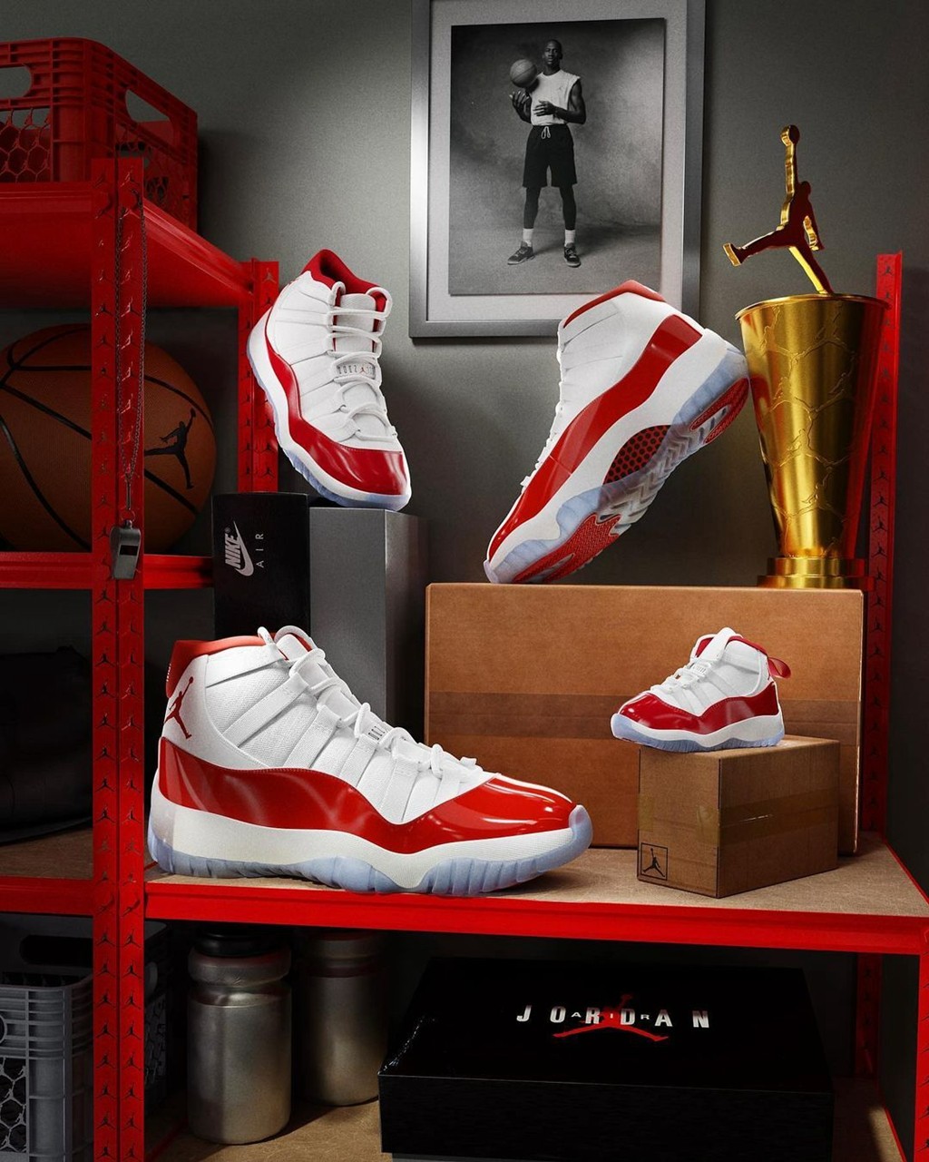 Jordan,AJ,AJ11,AJ5  白红 AJ11、「小 Sup」AJ5 今日发售！入手链接在此！