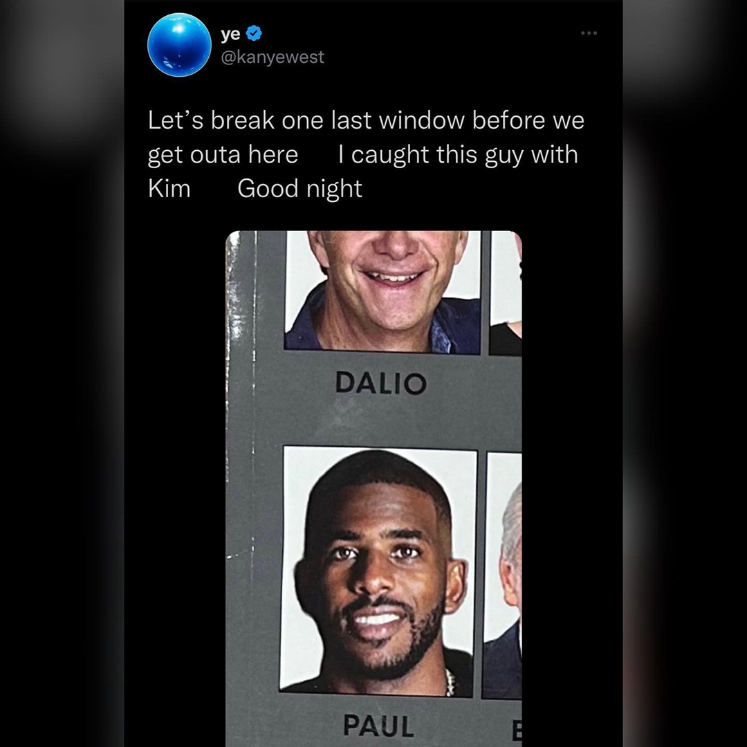 NBA,侃爷,保罗,卡戴珊  炮拳警告！侃爷爆料 CP3 出轨卡戴珊！刚刚又辟谣了！？