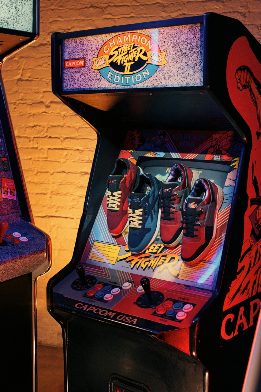 街头霸王,Street Fighter,Reebok  「街霸」三十五周年纪念！联名鞋曝光，鞋垫太帅了！