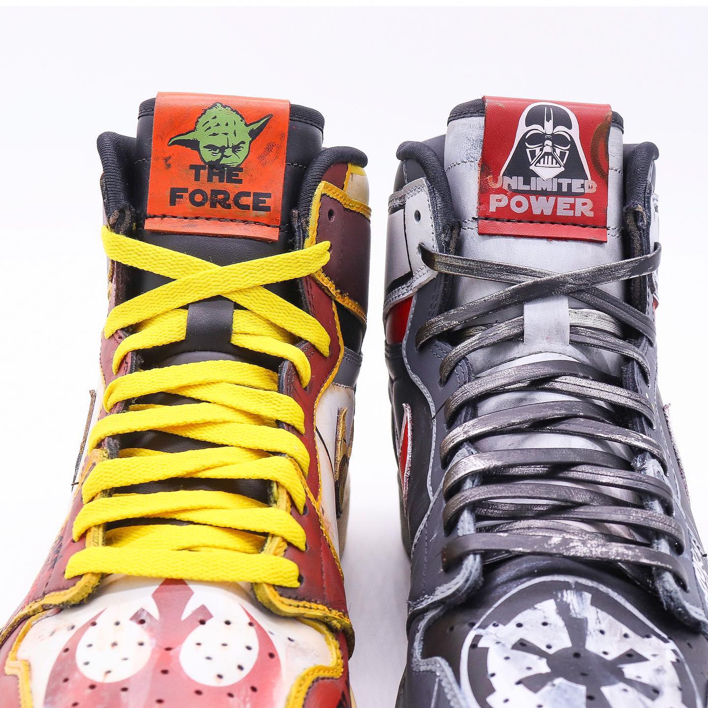 AJ1,Air Jordan 1  光明黑暗二合一，这是你没见过的「星球大战」AJ1！