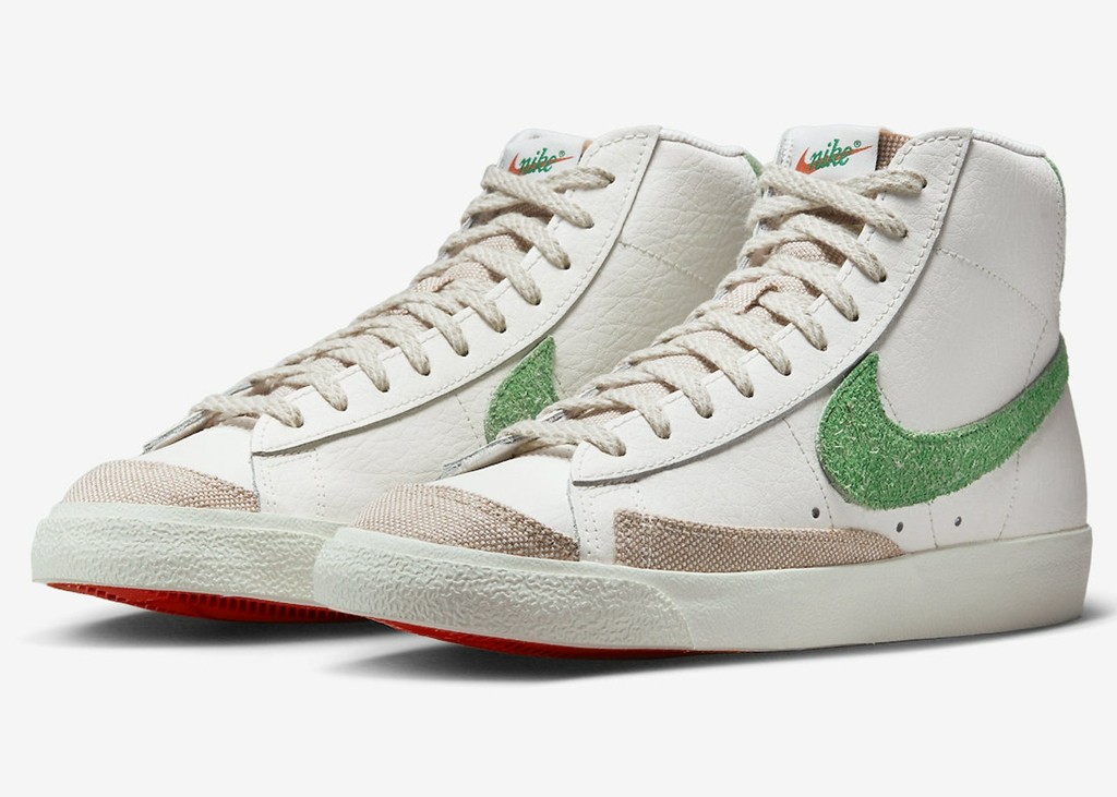Nike,Blazer Mid,FD0759-133  光看质感就想要！「绿钩」Blazer 官图曝光！