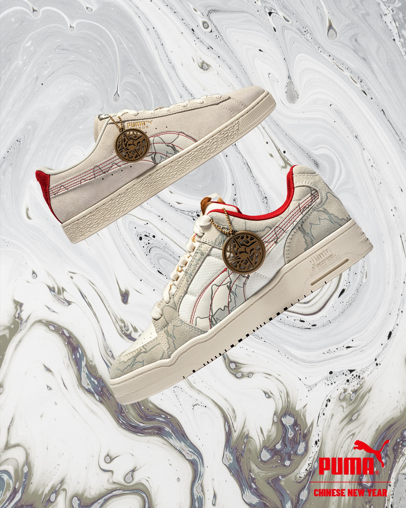 SUEDE,SLIPSTREAM,PUMA  年底惊喜 +1！水墨主题 CNY 系列悄悄上架！还有特殊鞋盒！